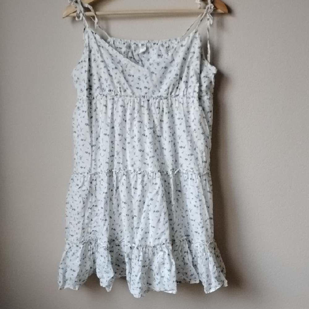 BP Floral White Sleeveless Dress